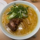 -1927杯目- 味噌ラーメンにもツルシコ麺は合うと思う「笠岡らーめん TAKETONBO」の"鶏味噌ラーメン"＆"肉汁焼餃子"@築地