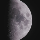 『上弦過ぎのお月様と昨日の太陽面 ☆彡』の画像