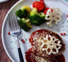 クリスマスのメインはこれに決まり！ふっくらジューシー【雪降る夜のクリスマスハンバーグ】#PR