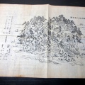 明治25年（1892）古地図鳥瞰図「相州江之島全図」1点/壬生昌延/古書古文書/木版摺り/江の島