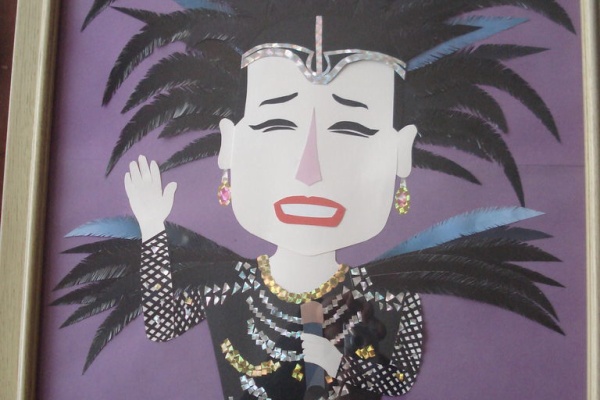 ぽっぽちゃんのペーパーアート 似顔絵貼り絵