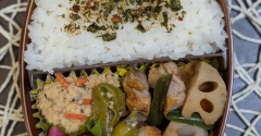 煮ものもレンジ調理で～夫のお弁当738