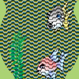 『縞模様ラビットくん』の画像