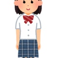 【画像】ボインをぶら下げてることが丸わかりな女子高生