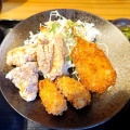 晴れ時々鶏の絶品ランチ！ミックスフライ定食！(ハレトリ７回目)
