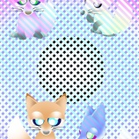 『三羽の色付きフクロウ』の画像
