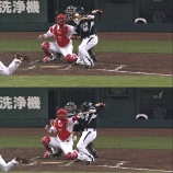 『セ･リーグ C2-10T[4/10]　ブラゼル先制打！3回4適時打4点！鳥谷弾！打線爆発･阪神快勝　大竹危険球退場篠田炎上･広島連勝止まる』の画像