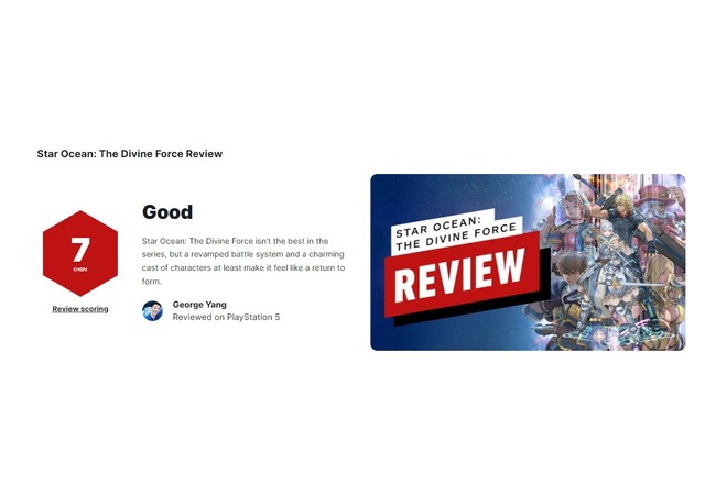 スターオーシャン6、IGN70点