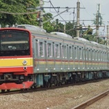 『205系横浜線H9編成、埼京線ハエ25編成とMM’差し替え』の画像