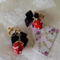 ノベルティ❤22000円お買い上げで🎁★ストロベリーイヤリング&ピアス★ピアス残り1点❣