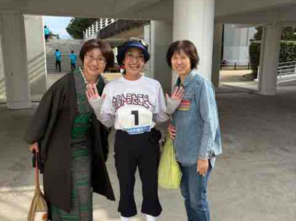 着物でスポーツ観戦