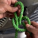 結びやすくて解きやすいロープの結び方、ハイウェイマンズヒッチ