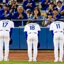 Three major leaguers  in  Dodgers