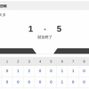 【vs.ヤクルト 東地区 1回戦】1-5で負け