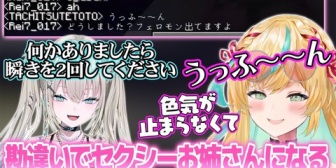 【にじさんじ】Rei7のチャットを勘違いしてセクシーお姉さんになってしまう都々ちゃん【あらなみマイクラ】