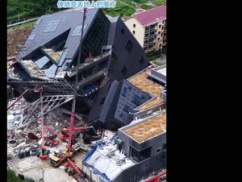 【悲報】みてみて！中国の建物が開業前に大雨で倒壊！ ⇒ 衝撃の結末・・・・