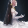 【FGO】雨に濡れながら泣くフランちゃんイラスト　独りぼっちの花嫁