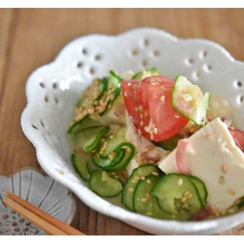 【豆腐レシピ・火を使わない】つめたく冷やすと夏の暑い時にはごちそう！！夏野菜と豆腐のひんやりだし漬けの作り方