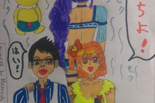 ちょっと変わったかがりびのイラスト シフォン