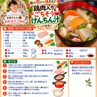 【汁物レシピ】これ一杯で大満足！鶏肉と野菜たっぷり『もちもちすいとん汁』