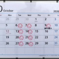10月の定休日のお知らせ