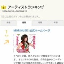 CrayonサイトのHPランキング、アーティスト部門、週間ランキングで１位に輝きました！
