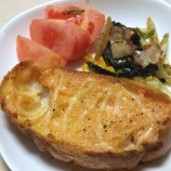 『バゲットの明太トースト』の画像