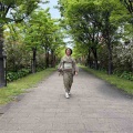 郡上紬と紙布の帯でニトリへ