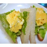 『レンジで作る玉子焼きのサンドイッチ』の画像