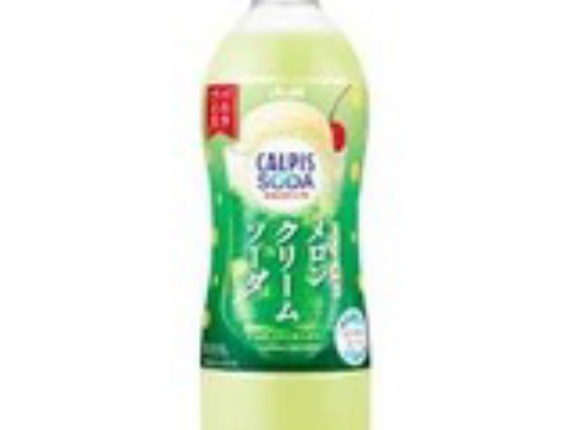 【1,764円】カルピス カルピスソーダ こだわり素材のメロンクリームソーダ 500ml×24本 [アサヒ飲料]