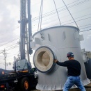 製品出荷ラッシュ第1弾　内面キャスタブル（耐火物)仕様の鉄製（SS400）「冷却塔」