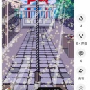 神社の境内のイラストメイキング