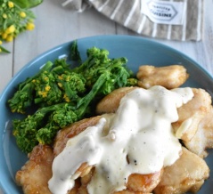 鶏むね肉の甘辛ソテー♪ニンニクマヨソース