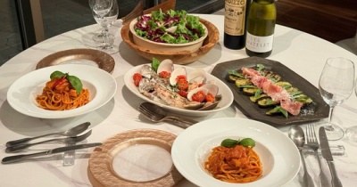 イシモチのアクアパッツァと、ベーコンのトマトパスタとかの夜ごはん