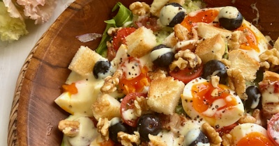 豆乳の力でなんでもおいしくしちゃうクリーミードレッシング豆パチャージ朝サラダ【PR】