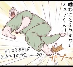 ネコォ！これでも喰らえぇぇ！のまき