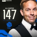 今シーズン10回目！アリ・カーターがマキシマムブレイク147を達成！　イングリッシュオープン2025　七日目