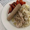 キャベツとソーセージの朝ごはん