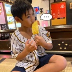 とおちゃんと、はっちゃん。