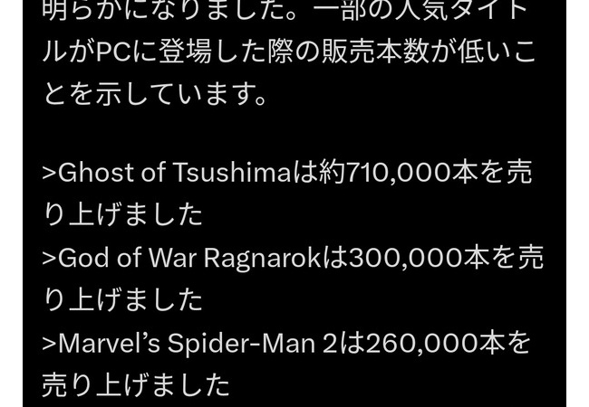 ソニーがSteamで出したゲーム、絶妙な売り上げ