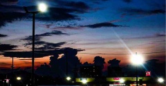 最近の夕焼け