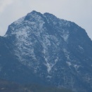 赤岳に新雪