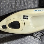  那珂川...清流の案山子