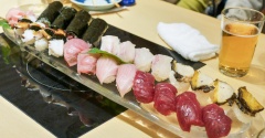 懇親会で美味しい寿司を楽しみました（今日はレシピはありません）