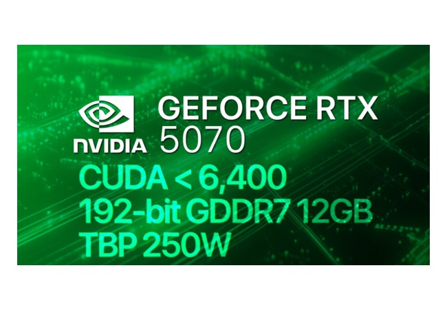 【悲報】RTX5070、コア数は4070から9%アップが限界でVRAMも12GBのまま据え置き