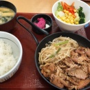 なか卯   豚しょうが焼き定食