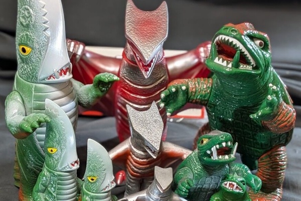 怪獣愛蔵組 ギロン DX ミドル・ミニセット ソフビ スラッシュカンパニー 怪獣愛蔵組 ギロン 怪獣ソフビ スラッシュカンパニー 4体set 未開封