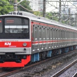 『【JR東】205系武蔵野線M36編成、全検出場&運用復帰』の画像