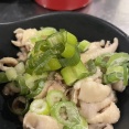 鶏皮ポン酢つくったったw