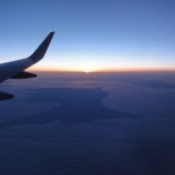 『札幌ー東京便の飛行機から見た渡島半島と下北半島、函館』の画像